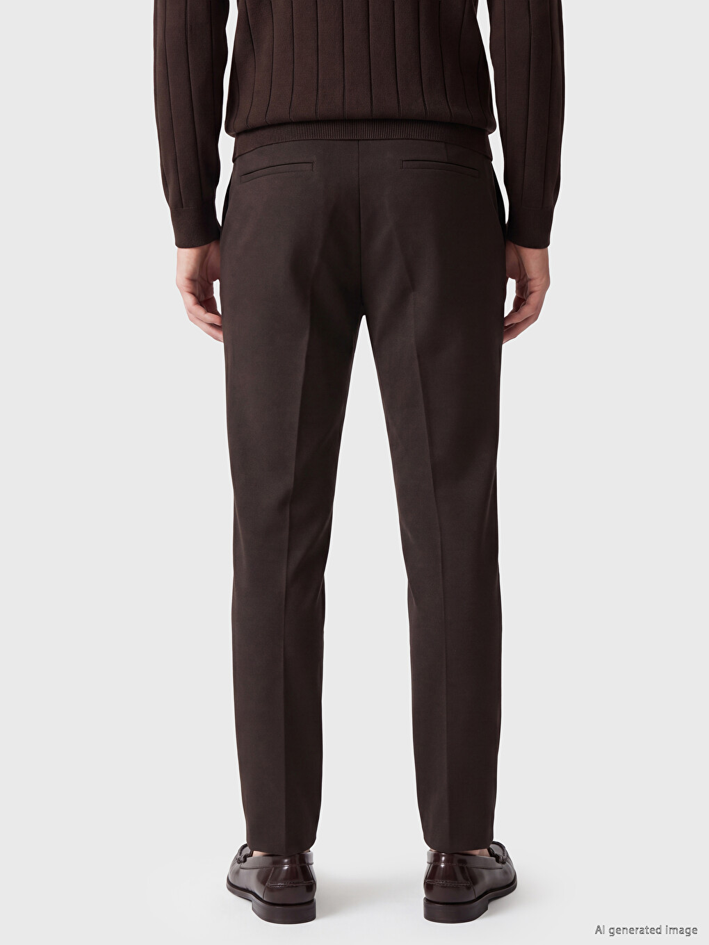 Kahverengi Regular Fit Erkek Pantolon-3