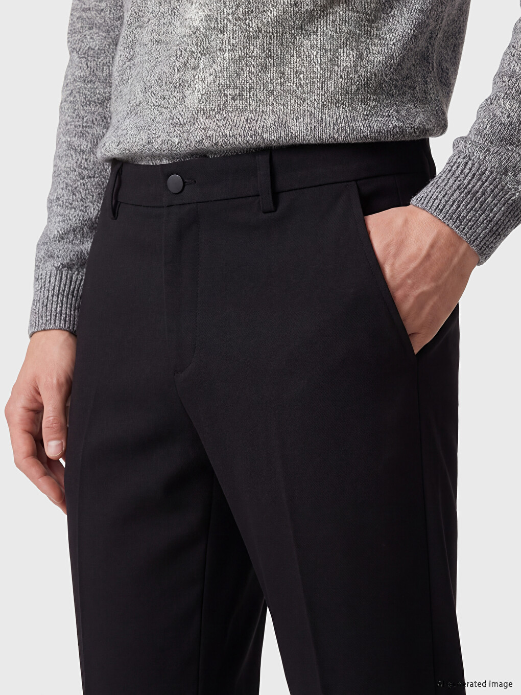 Regular Fit Men's Trousers-2