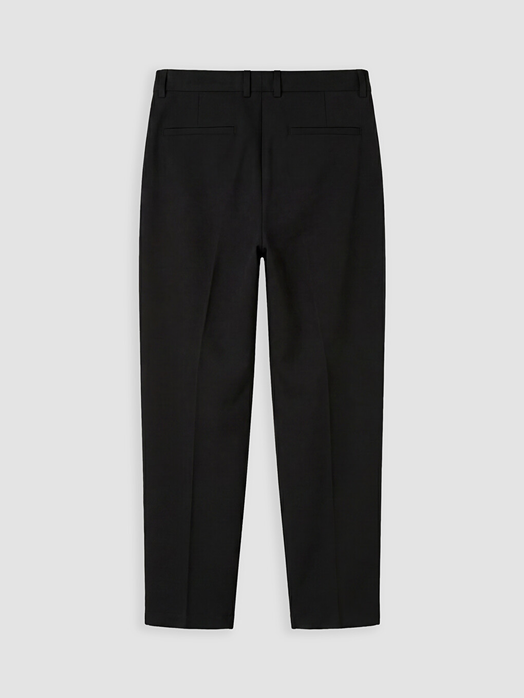 Siyah Regular Fit Erkek Pileli Pantolon-1