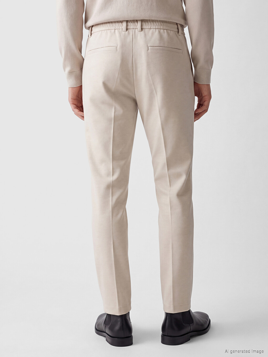 Regular Fit Men's Pleated Trousers-3