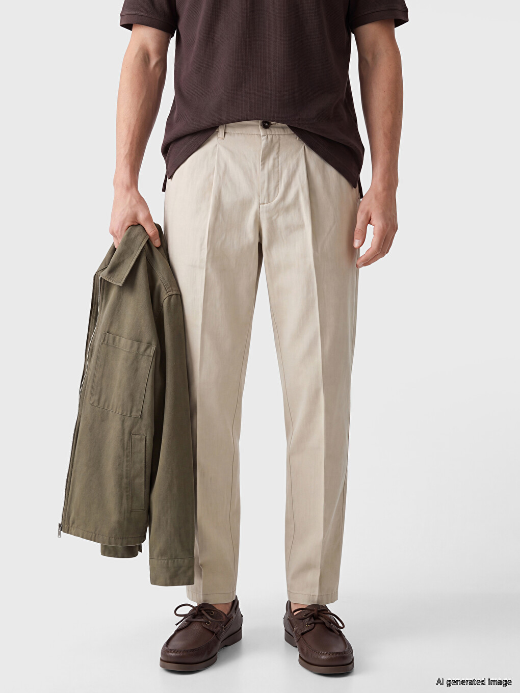 Pantaloni Bej Bărbat