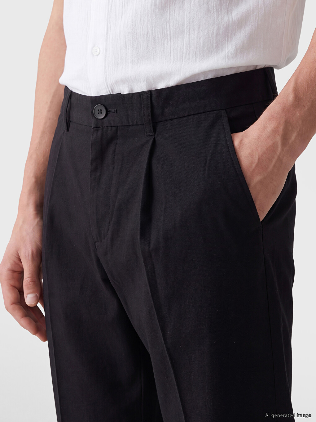 Pantaloni Negru Bărbat-2