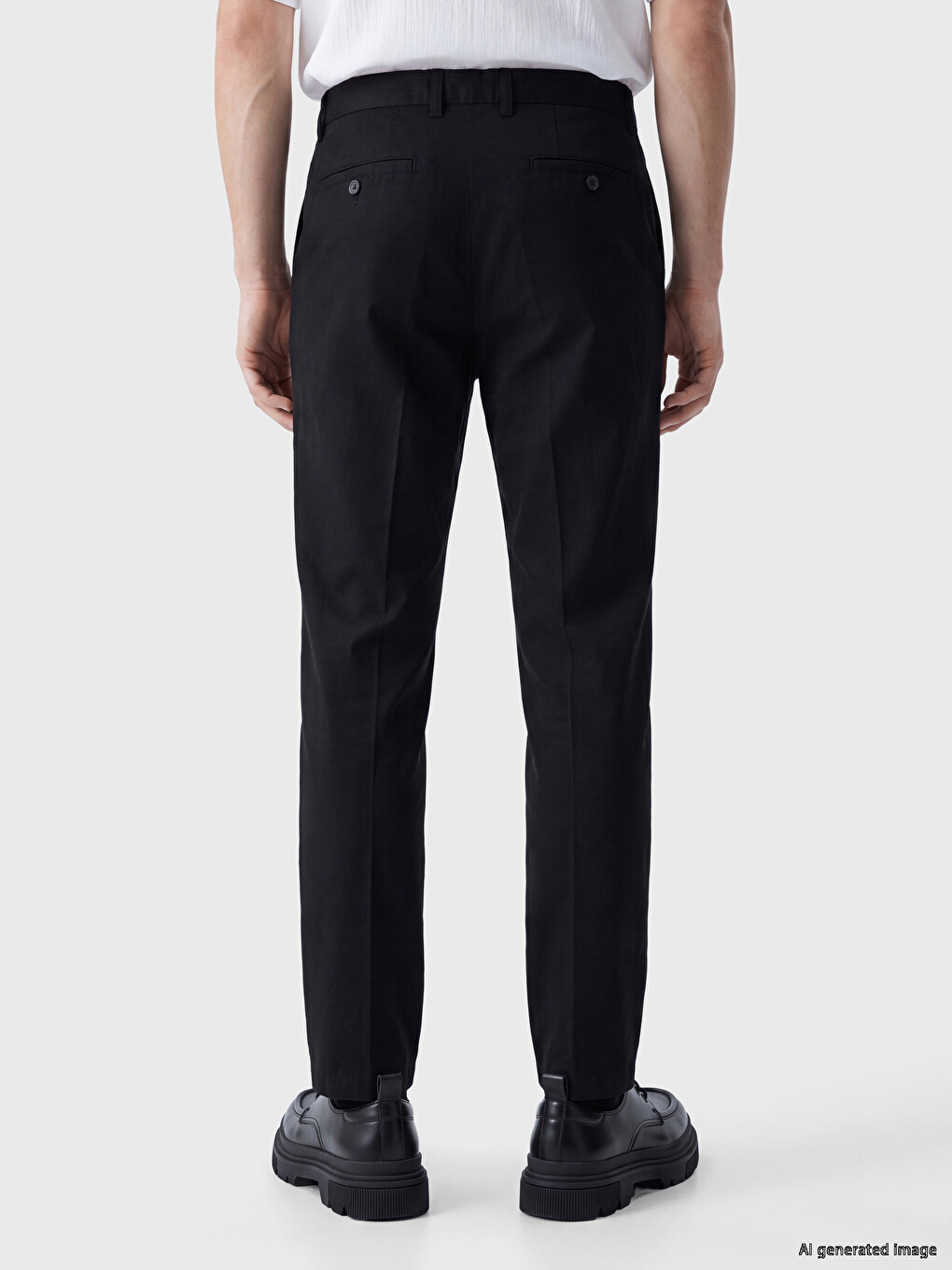 Pantaloni Negru Bărbat-3