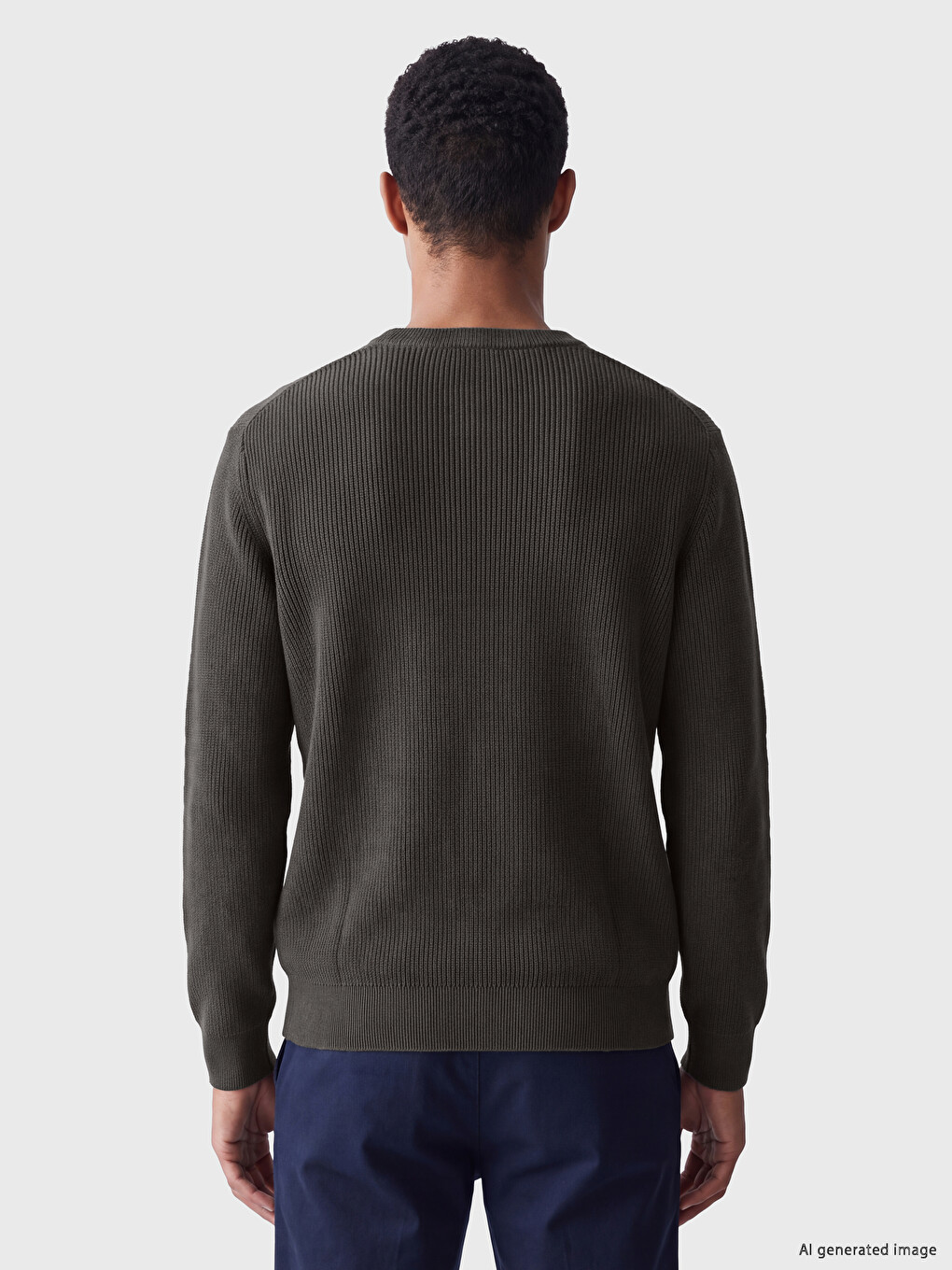 Crew Neck Men's Knitwear Sweater-2