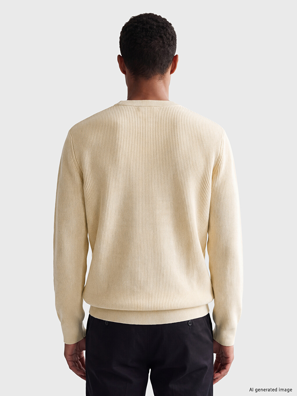 Pull-over En Maille À Col Rond Pour Homme-2