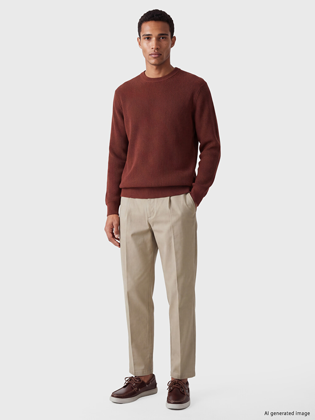 Crew Neck Men's Knitwear Sweater-1