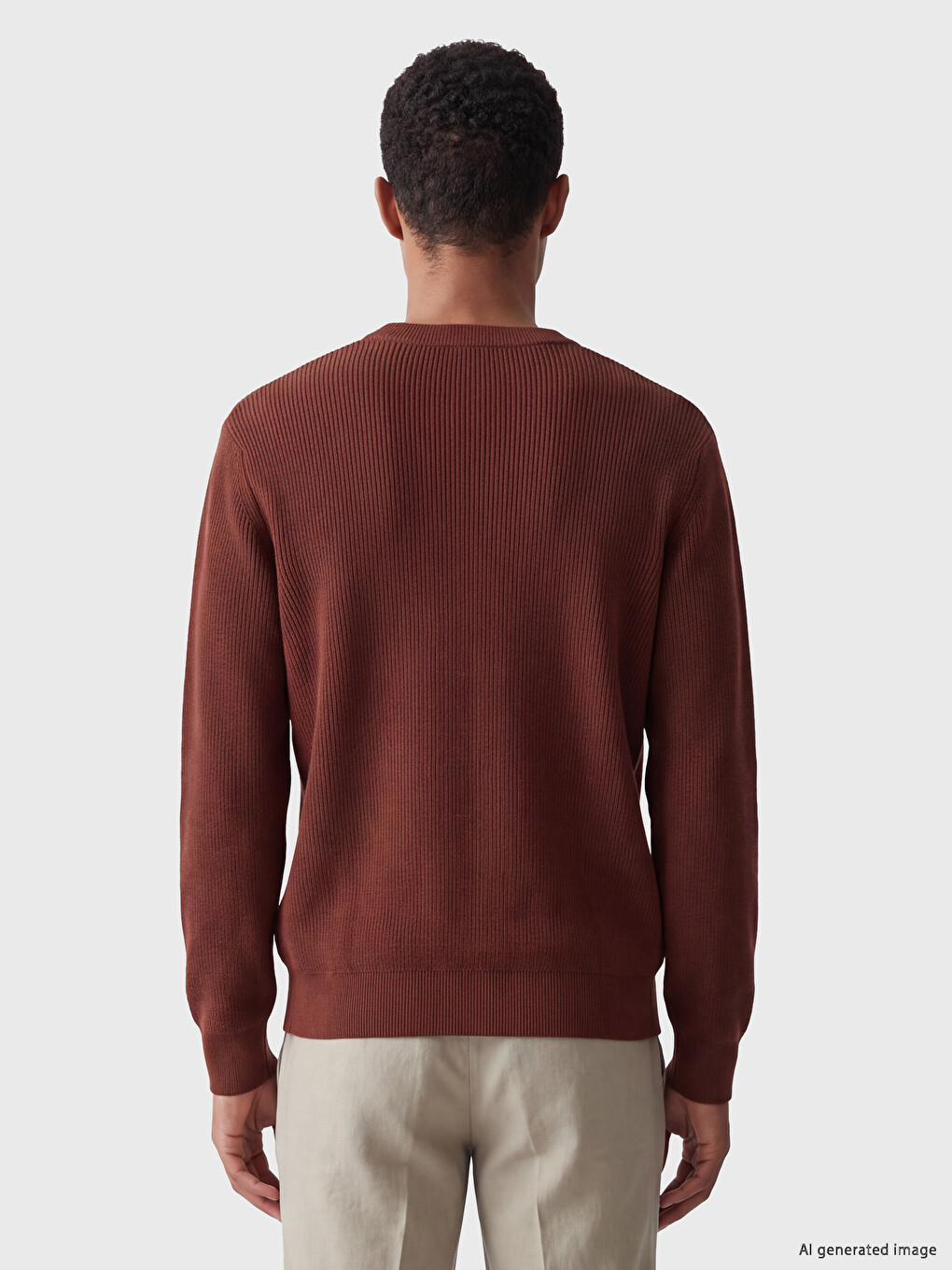 Crew Neck Men's Knitwear Sweater-2