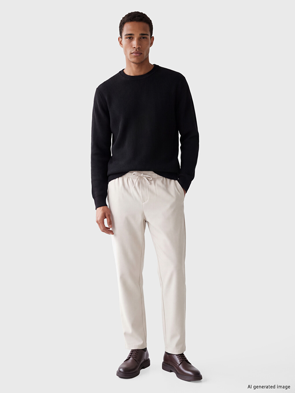 Crew Neck Men's Knitwear Sweater-1