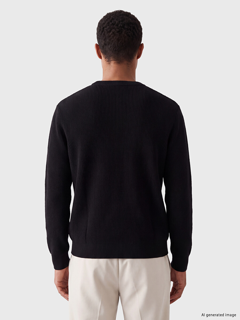 Crew Neck Men's Knitwear Sweater-2