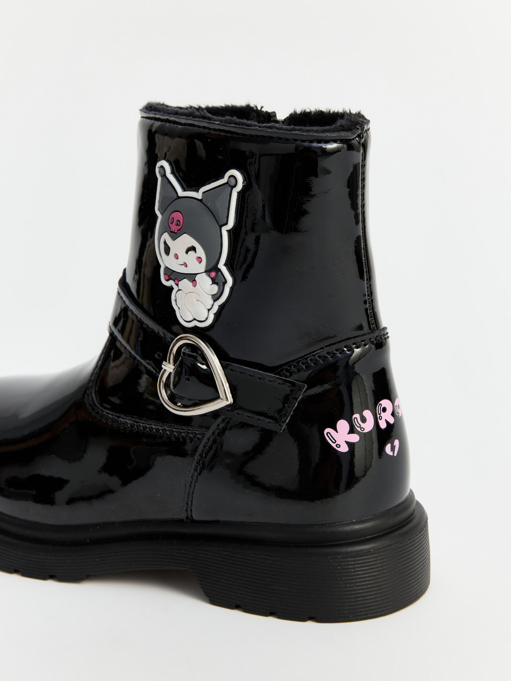 Zippered And Buckled Kuromi Licensed Girls' Boot-2