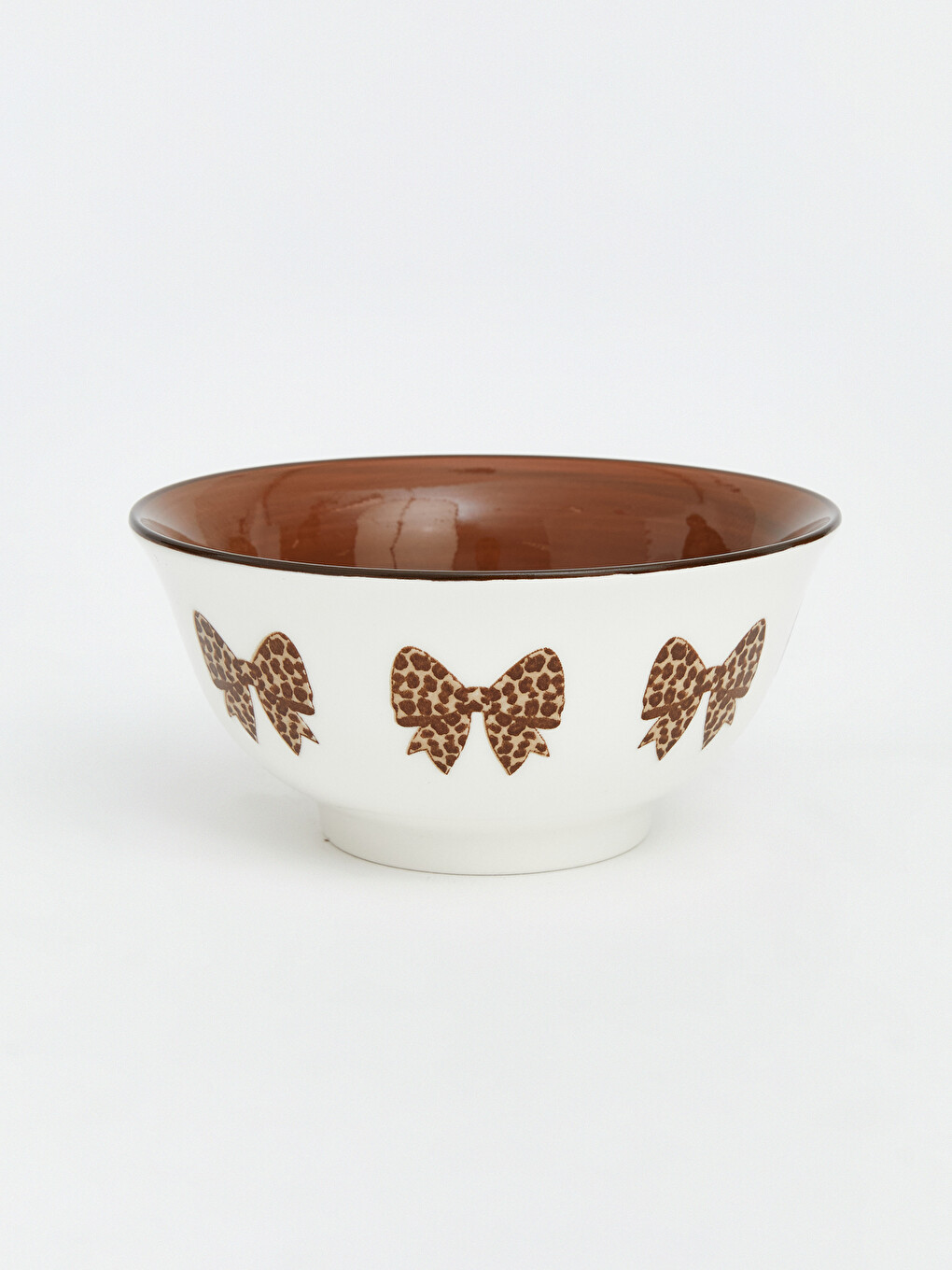 Karışık Fiyonk Desenli Porselen Kase Seti 2'li 12 Cm-4