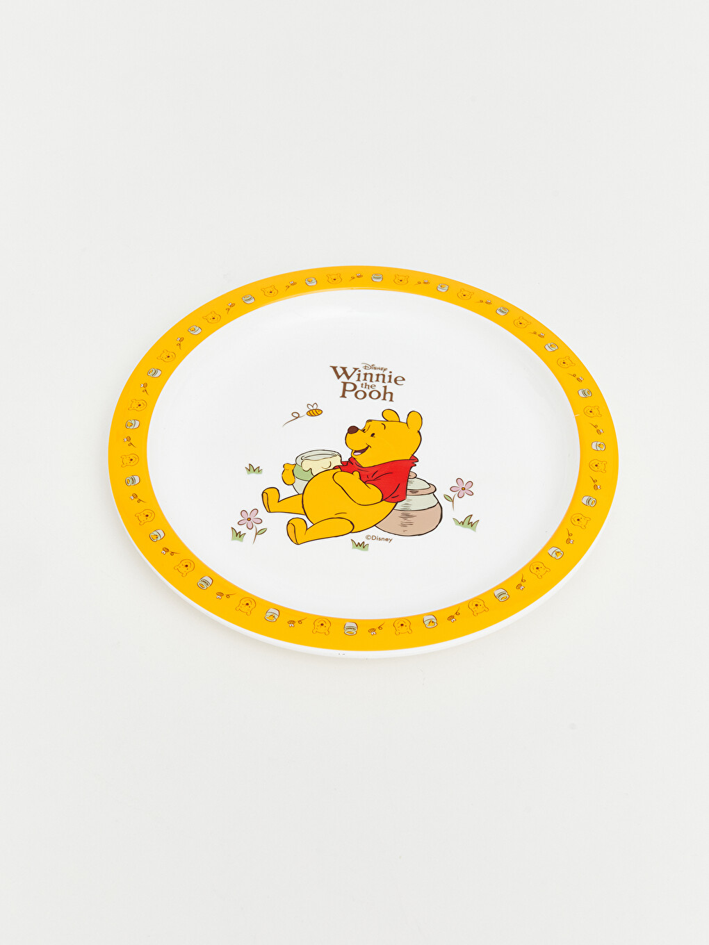 Winnie The Pooh Printed Plate Bowl And Cup Set-7