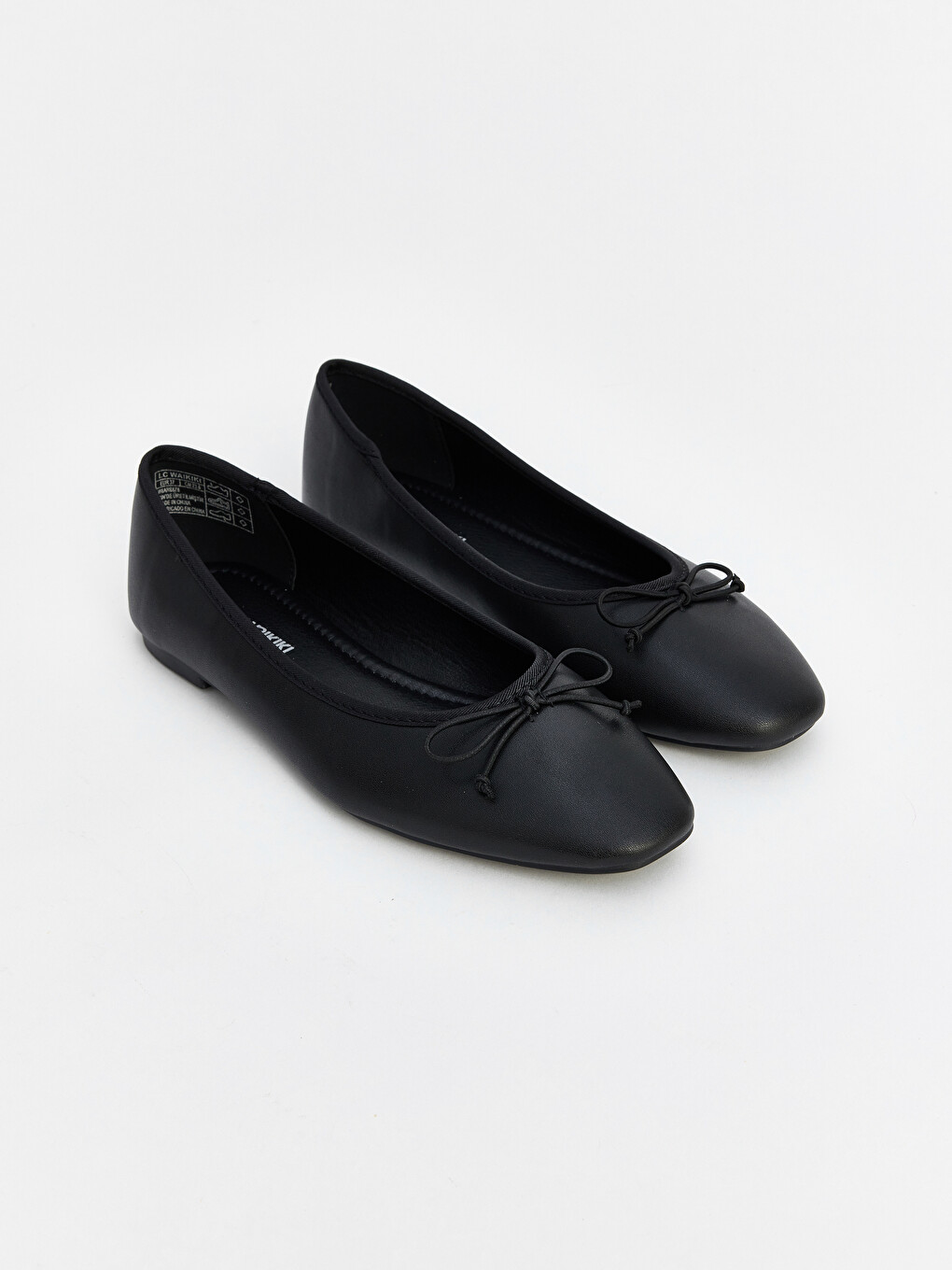 Faux Leather Women's Ballet Flats