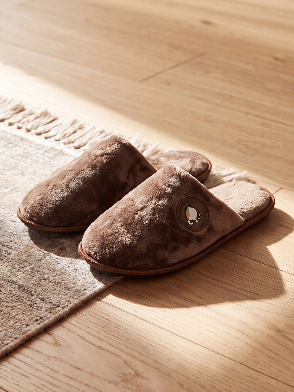Plush Textured Men's Home Slipper