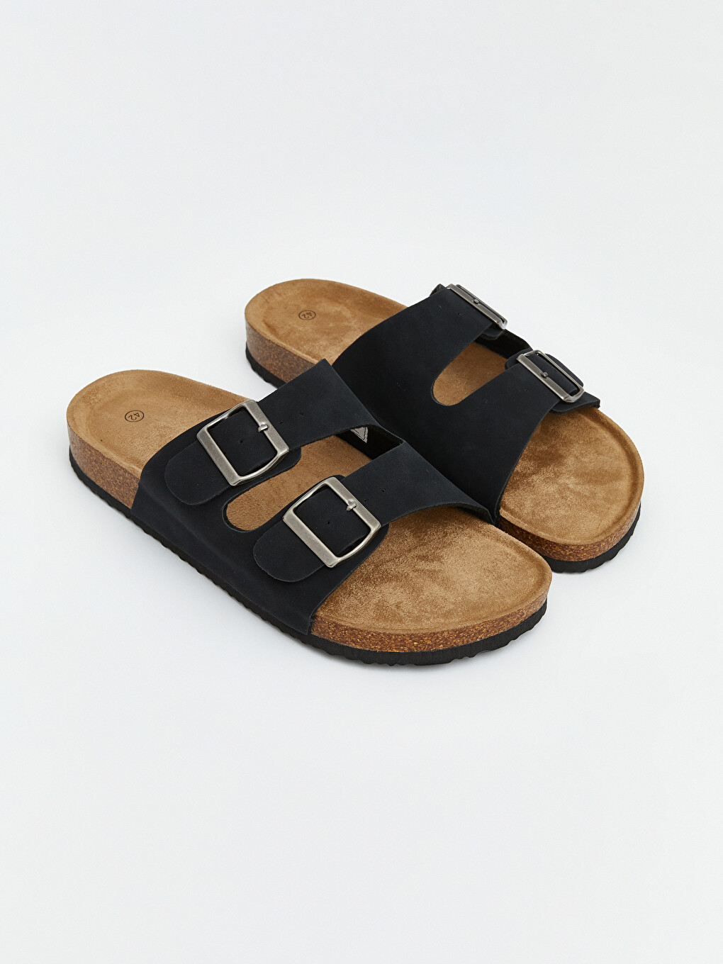 Adjustable Buckled Double Strapped Men's Slipper