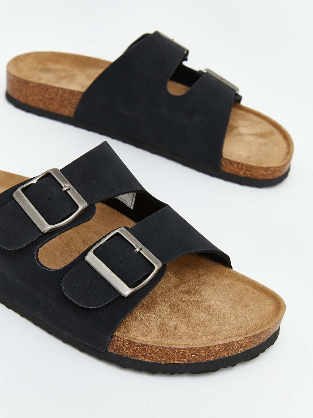 Adjustable Buckled Double Strapped Men's Slipper-2