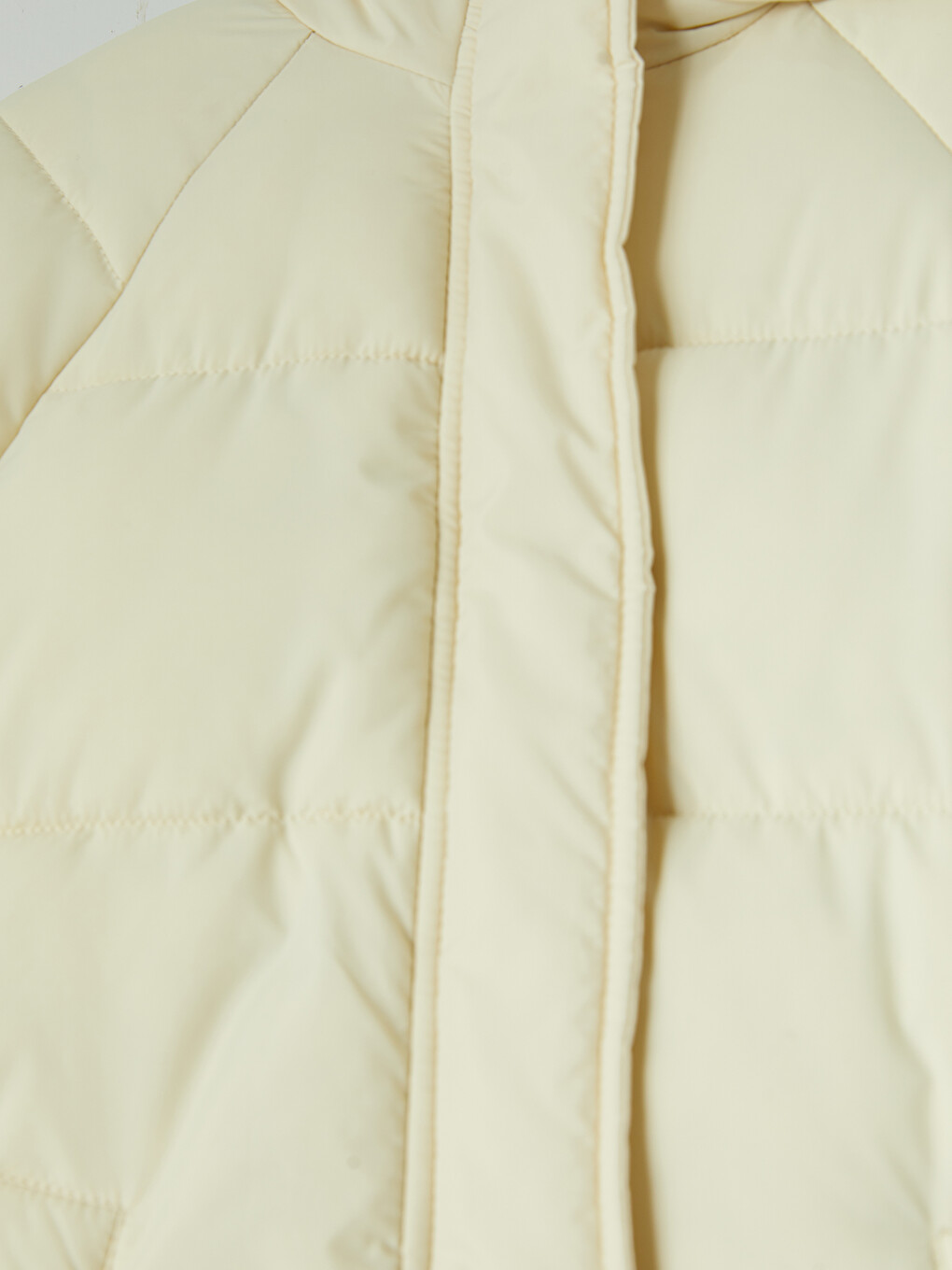Sarı Regular Fit Kapüşonlu Kız Çocuk Şişme Mont-1