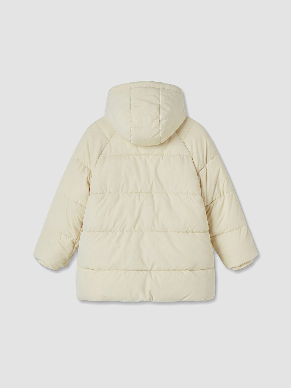 Sarı Regular Fit Kapüşonlu Kız Çocuk Şişme Mont-3