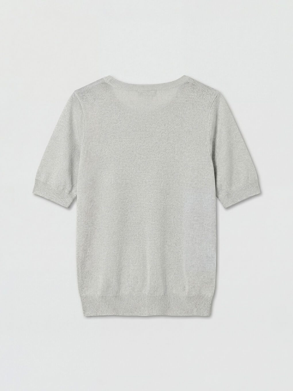 Gri Bisiklet Yaka Kadın Triko Kazak-5