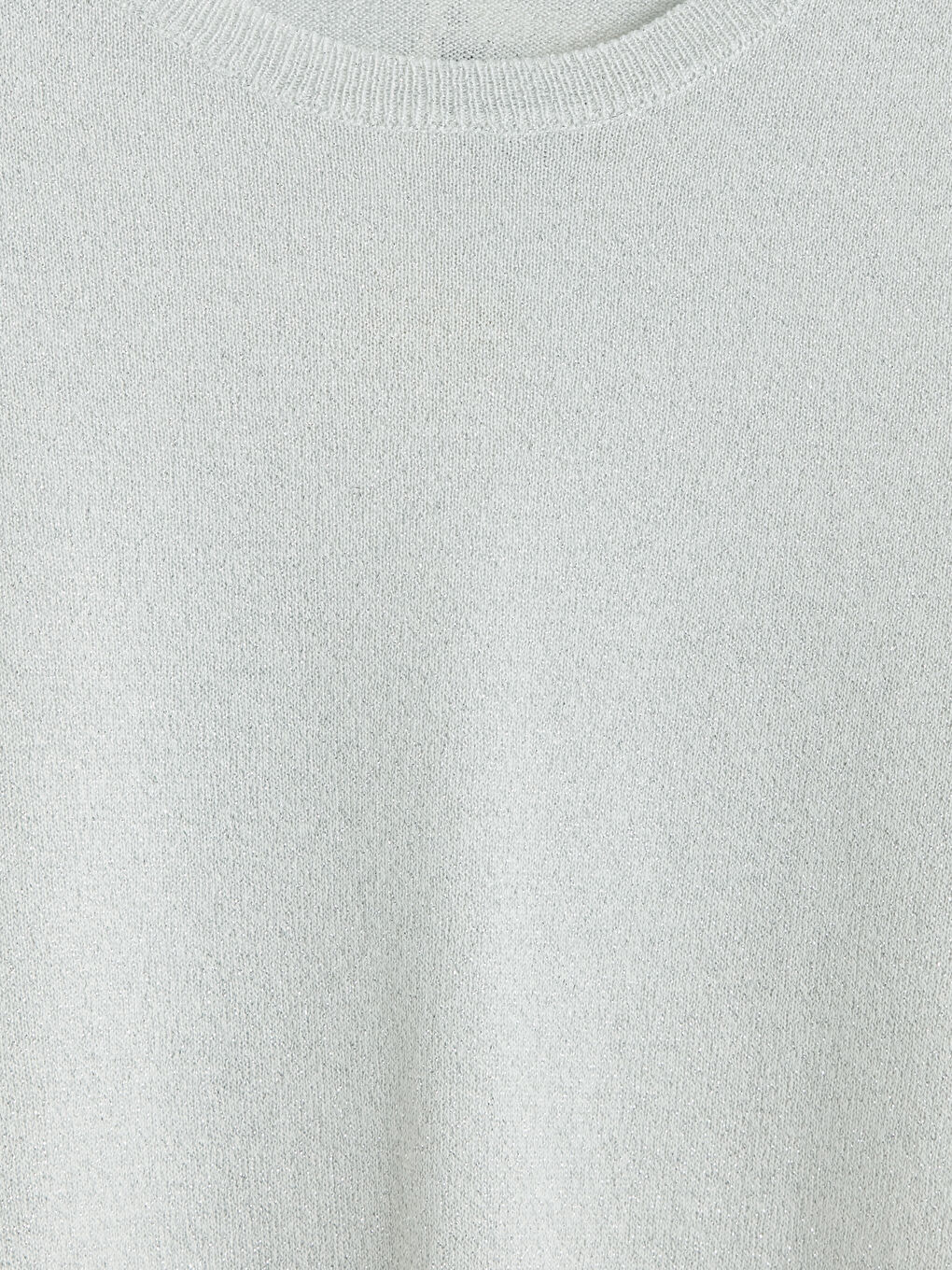 Gri Bisiklet Yaka Kadın Triko Kazak-6