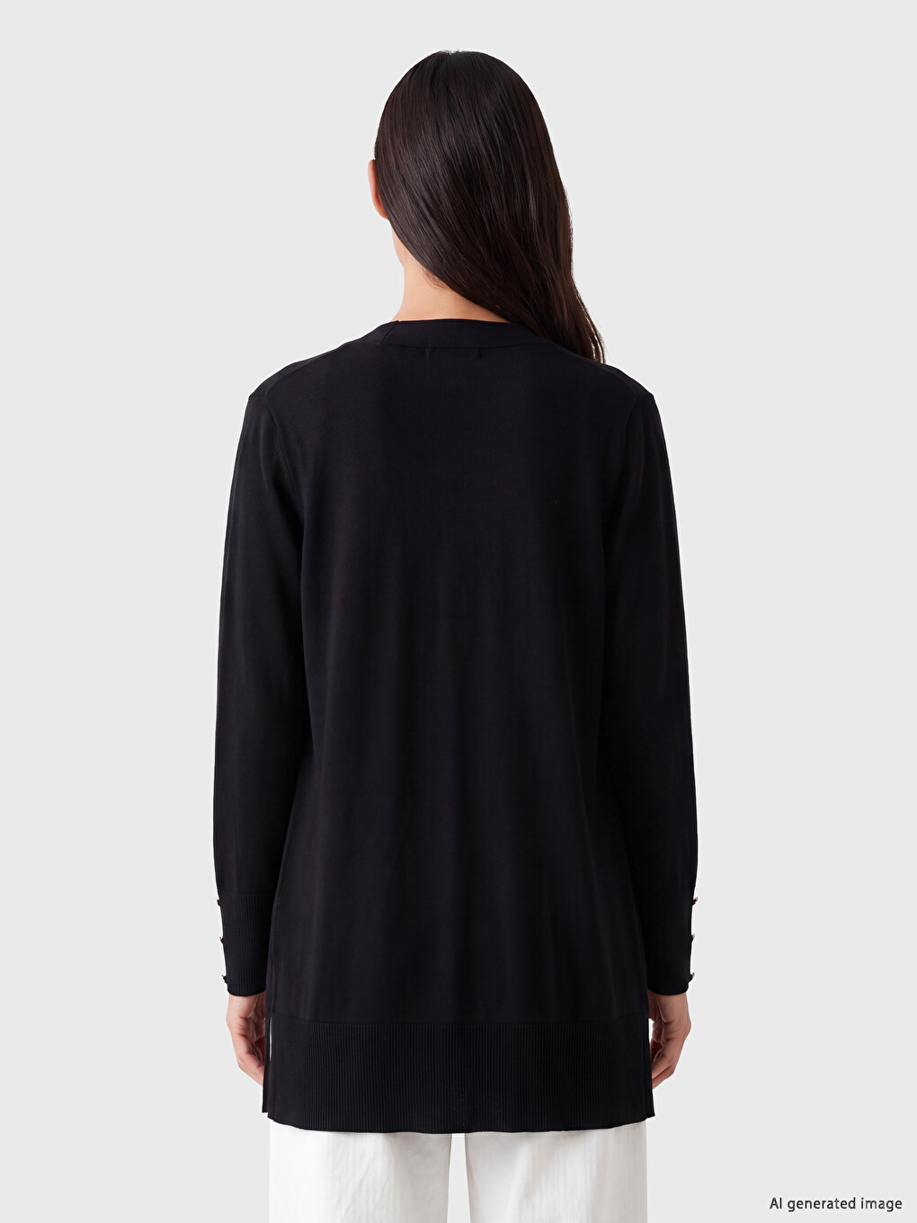 Shawl Collar Women's Knitwear Cardigan-3