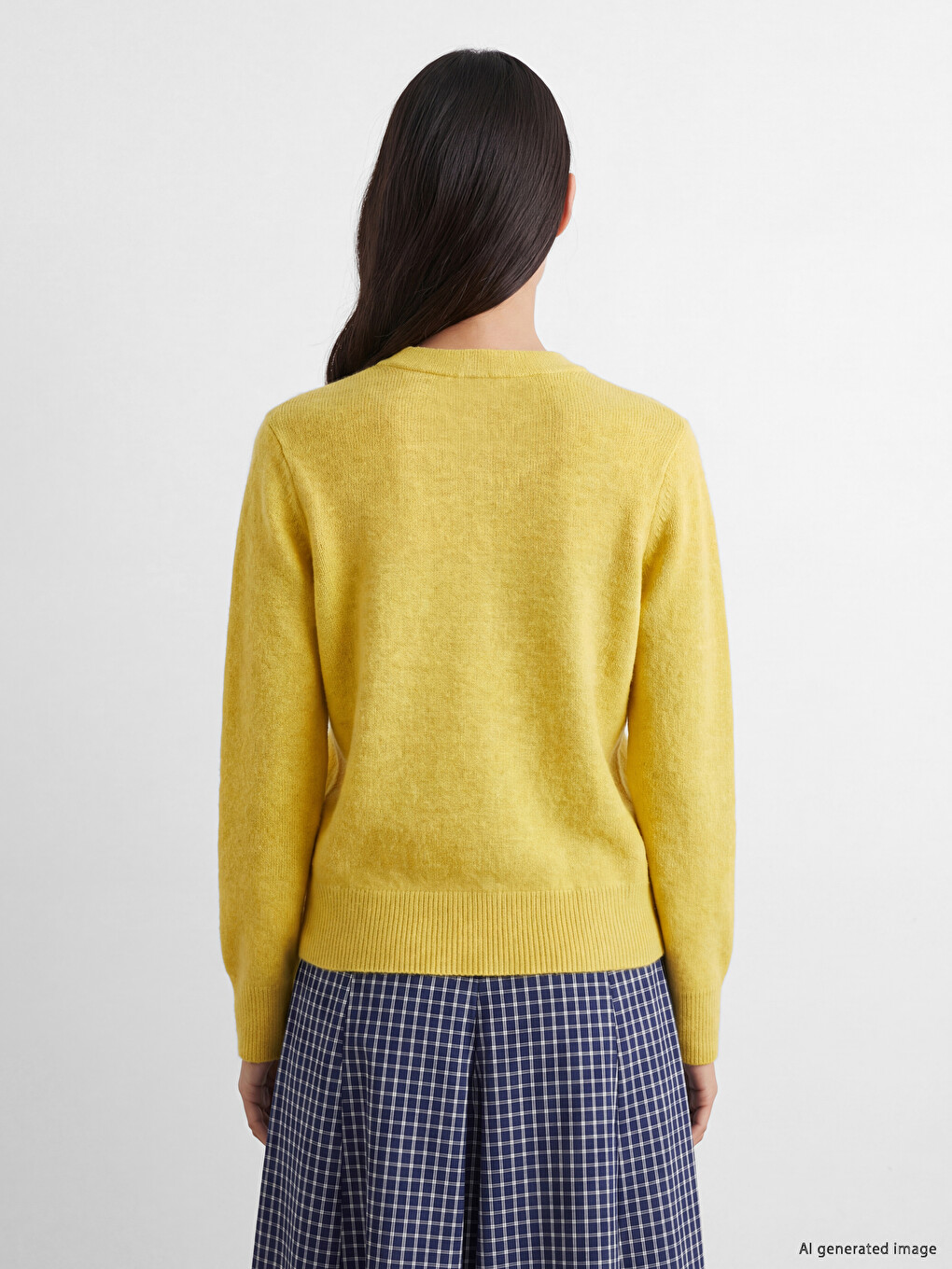 Cardigan Tricotat Cu Guler Rotund Pentru Femei-3