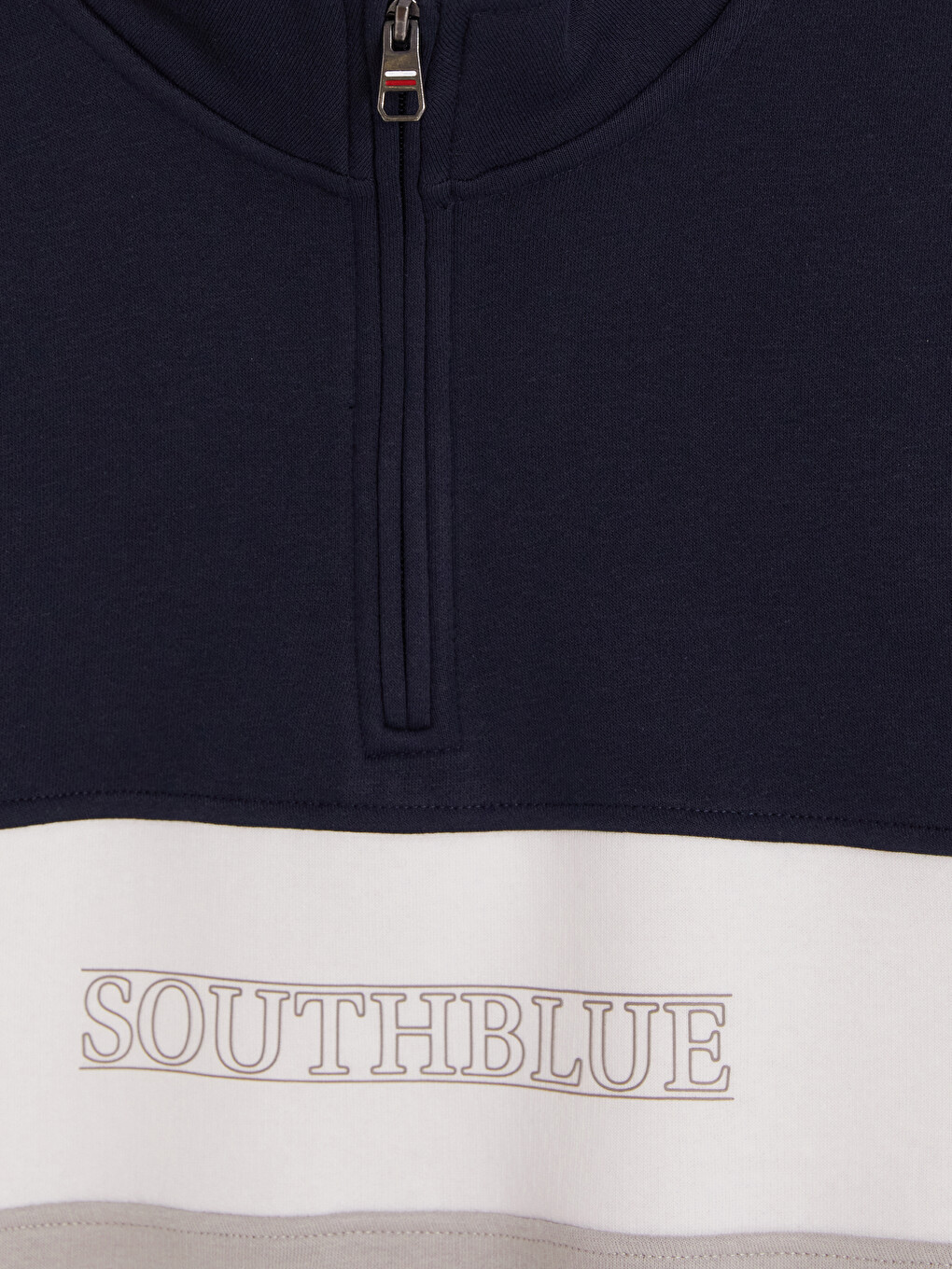 Mock Neck Color Block Men's Sweatshirt-6