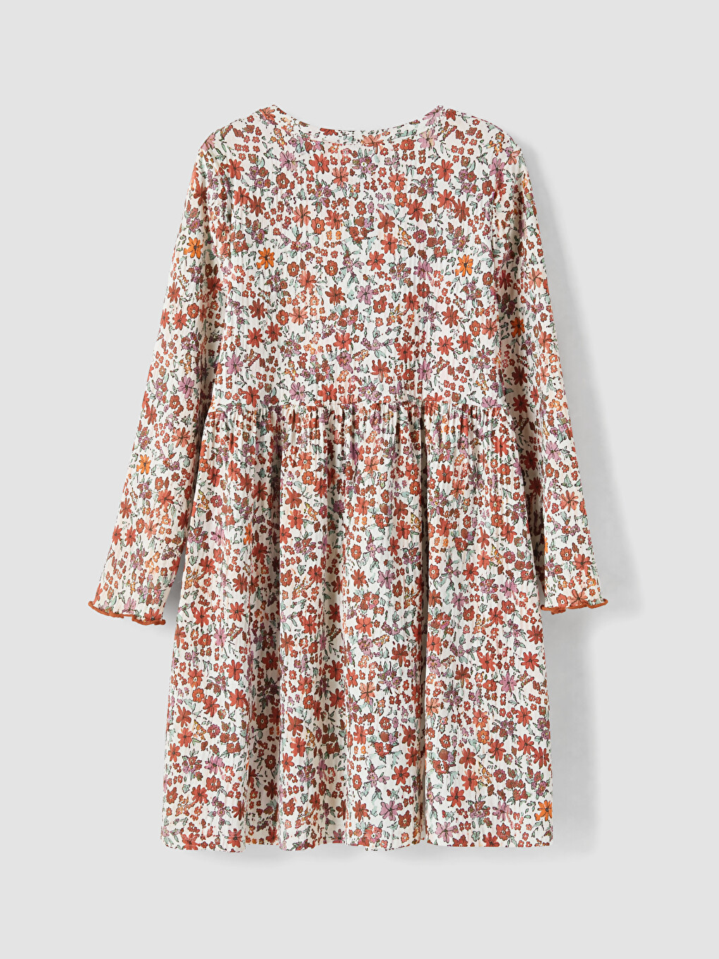 Mädchenkleid Mit Blumenmuster-1