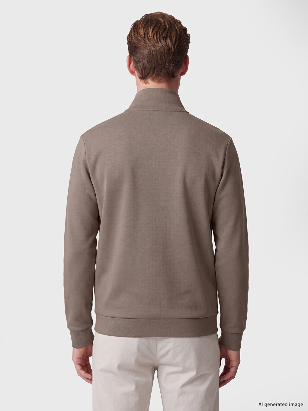 Sweat-shirt À Col Montant Pour Homme-3