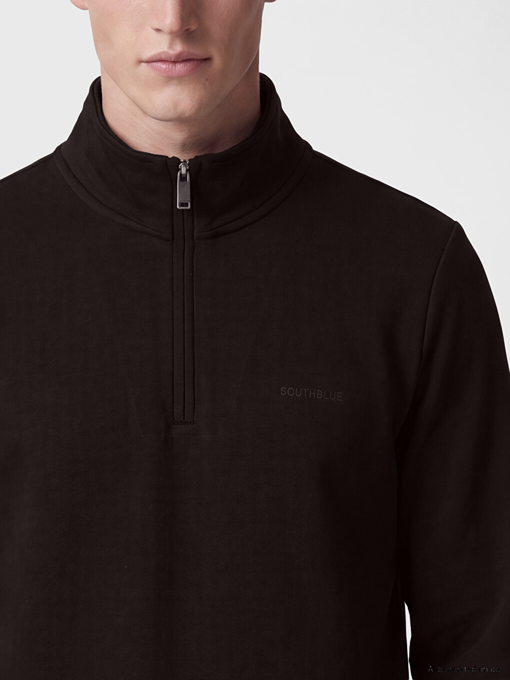 Half Zippered Men's Sweatshirt-2