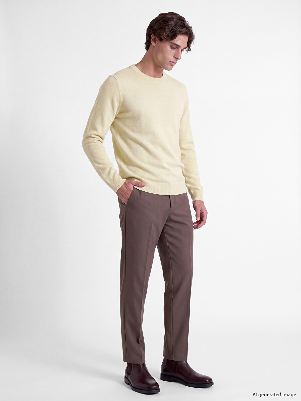 Regular Fit Men's Knitwear Sweater-1