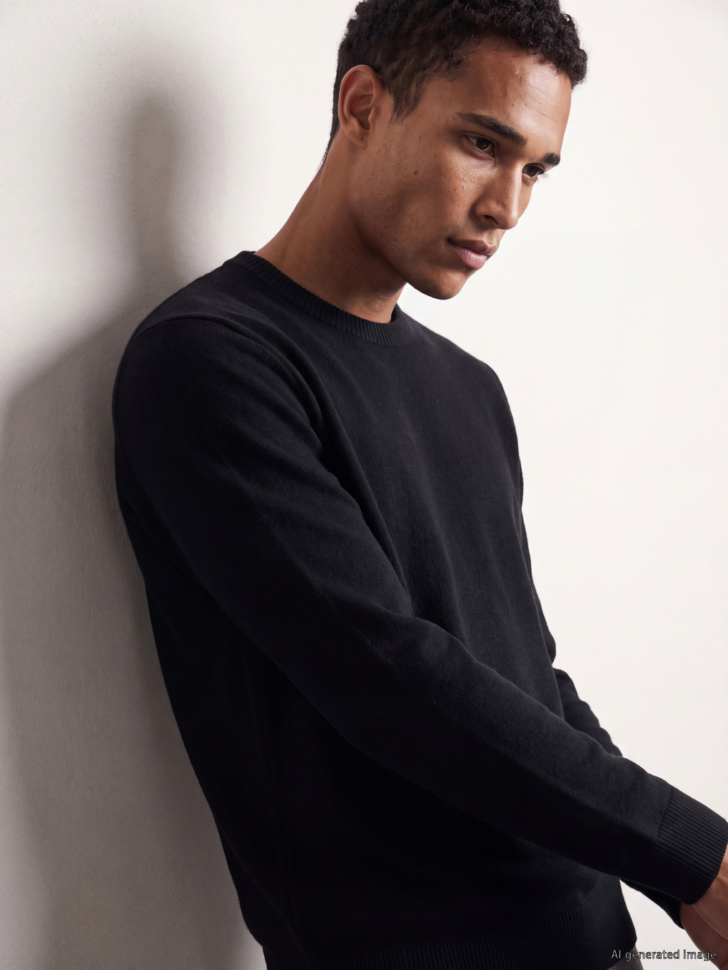 Crew Neck Regular Fit Men's Knitwear Sweater