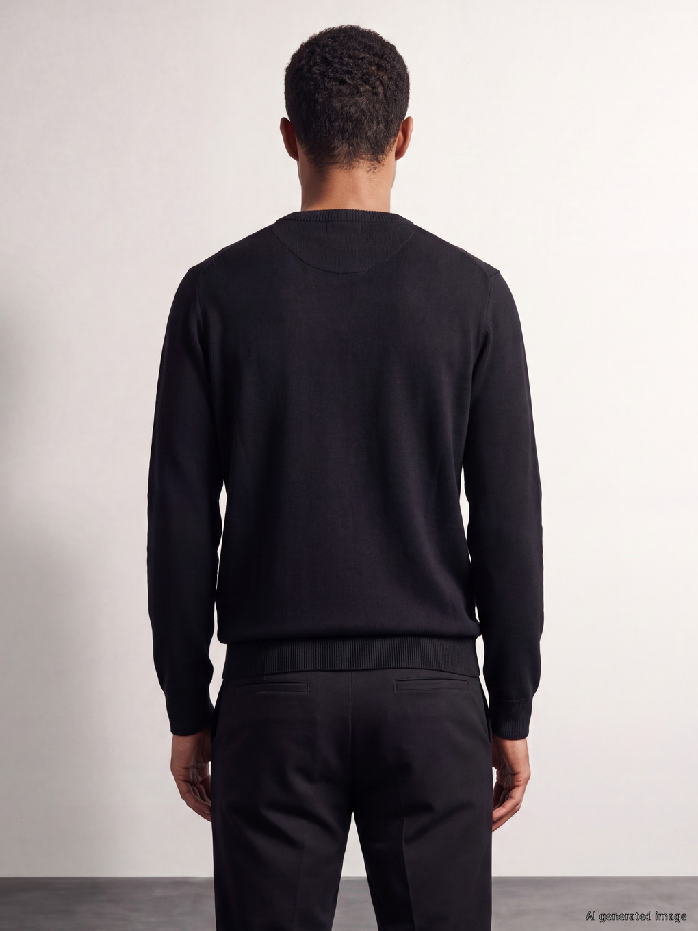Crew Neck Regular Fit Men's Knitwear Sweater-3