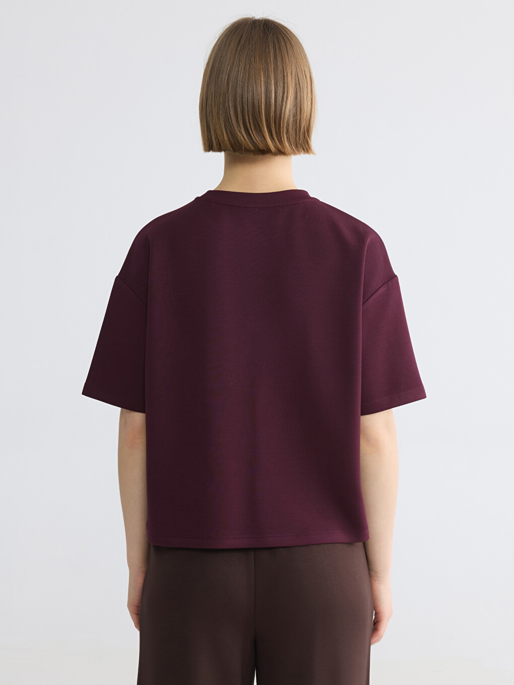 Woman Plum T-shirt-3