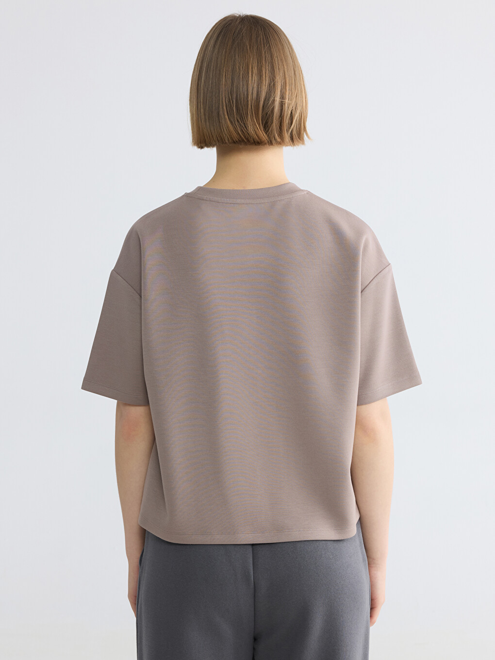 Woman Brown T-shirt-3