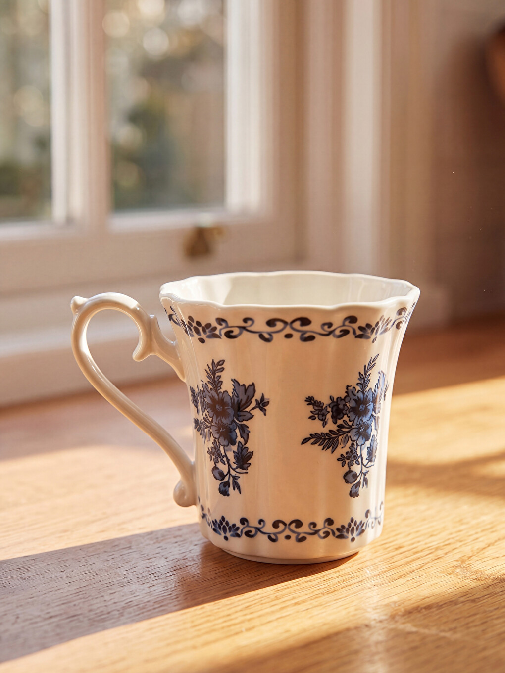 Гүлді Өрнекті Фарфор Кружка 250 Ml