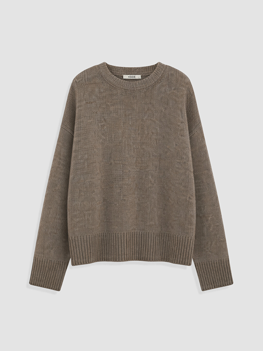 Crew Neck Oversze Women's Knitwear Sweater-4