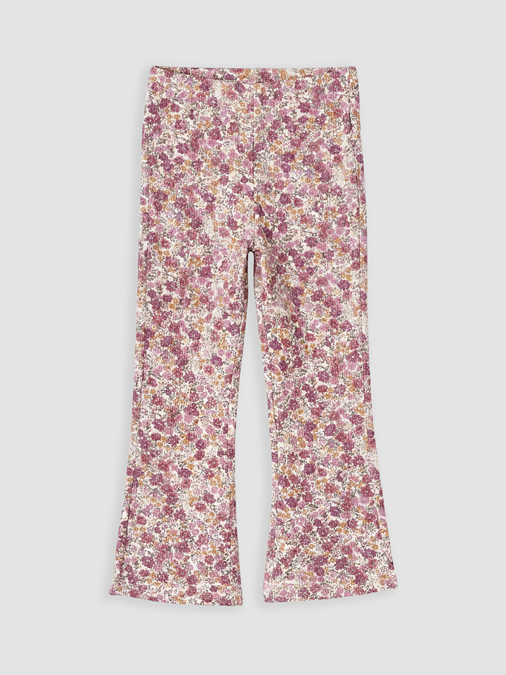 Leggins Me Këmbë Të Zgjeruar Me Brinjë Për Vajza