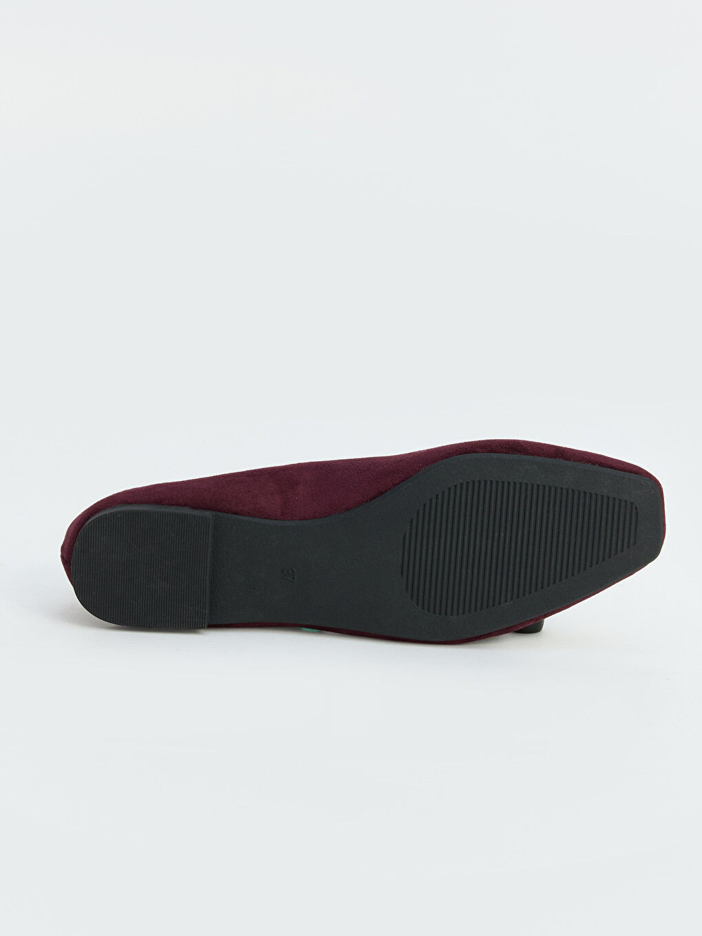 Faux Suede Square Toe Women's Ballet Flats-1