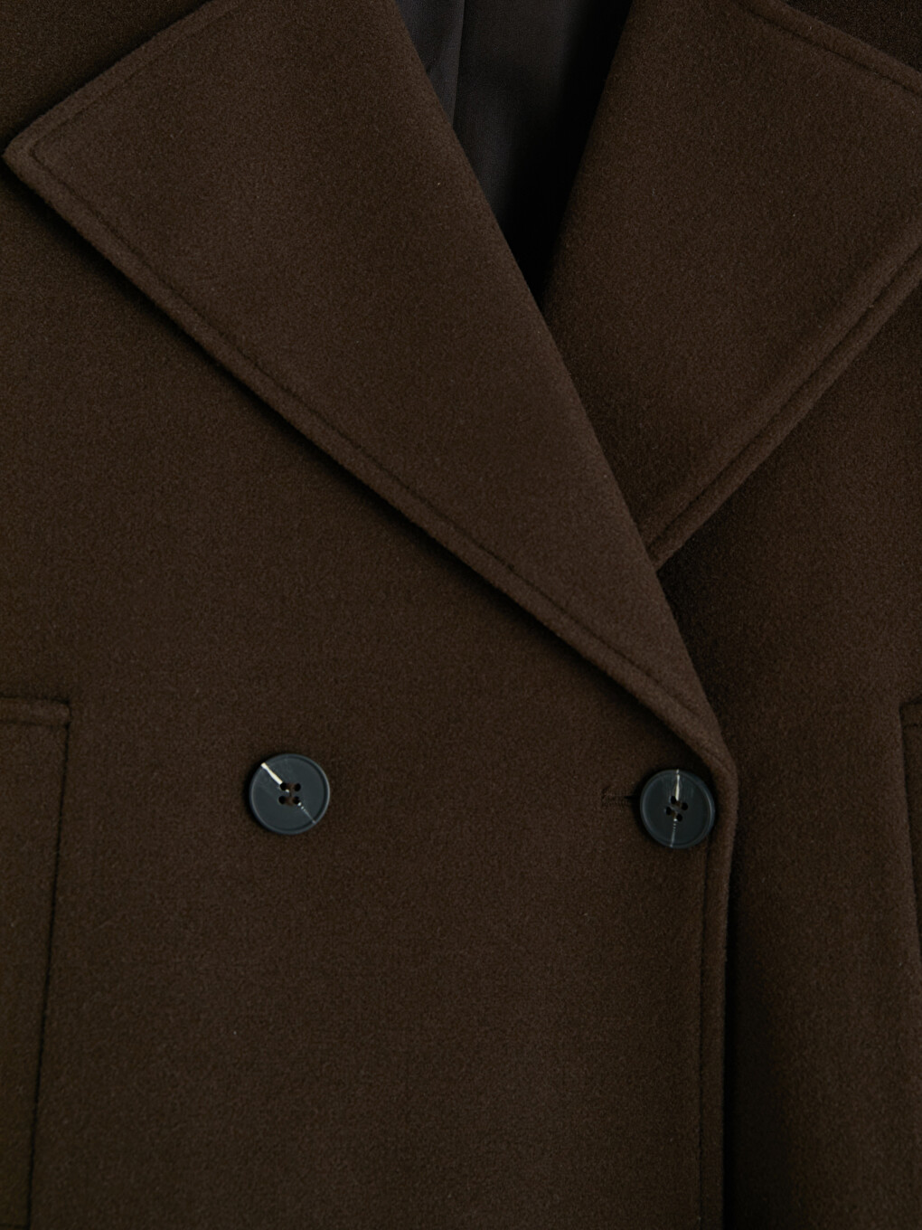 Double Breasted Collar Women's Cachet Coat-6