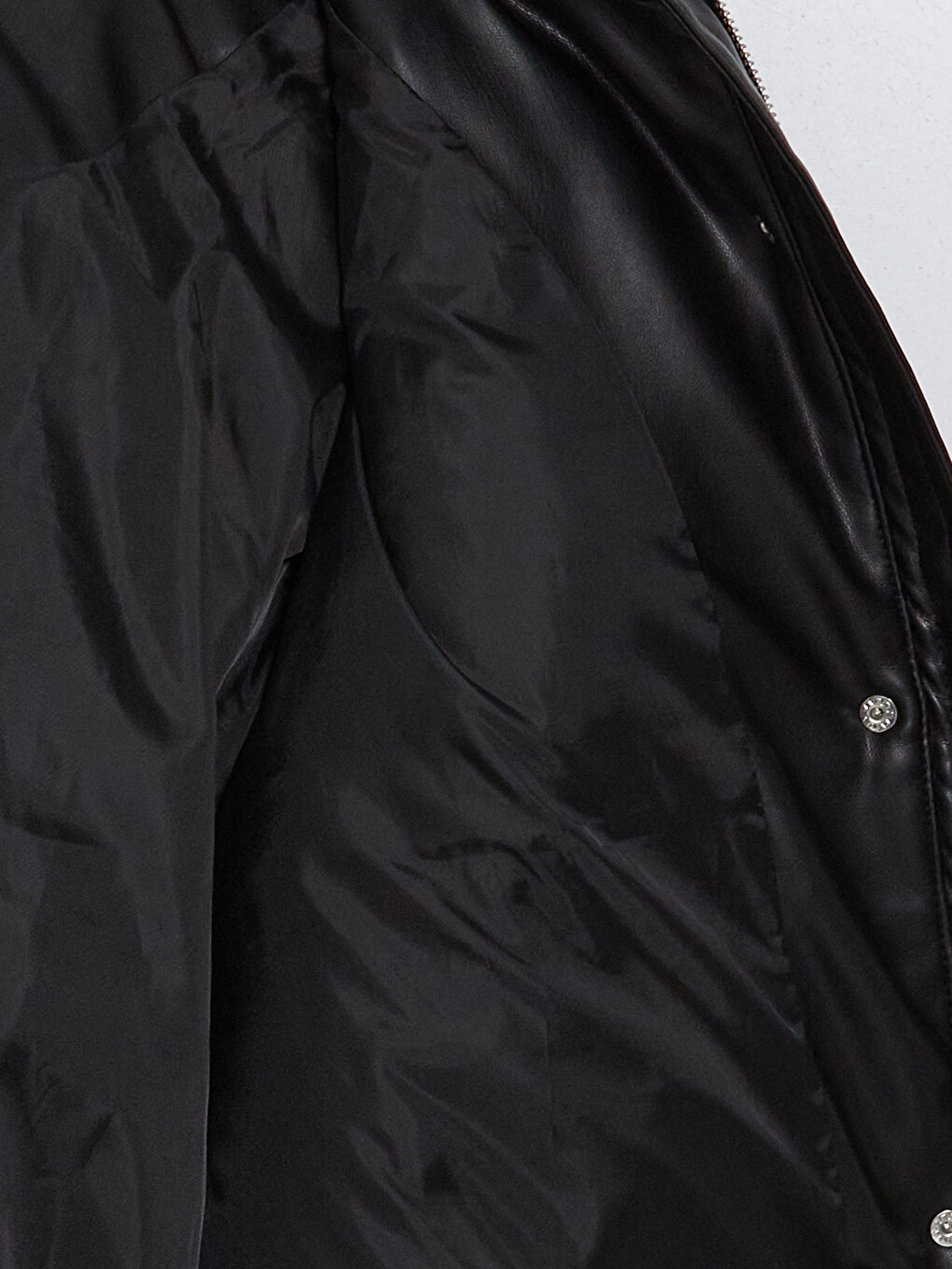 Woman Black Puffer Coat-8