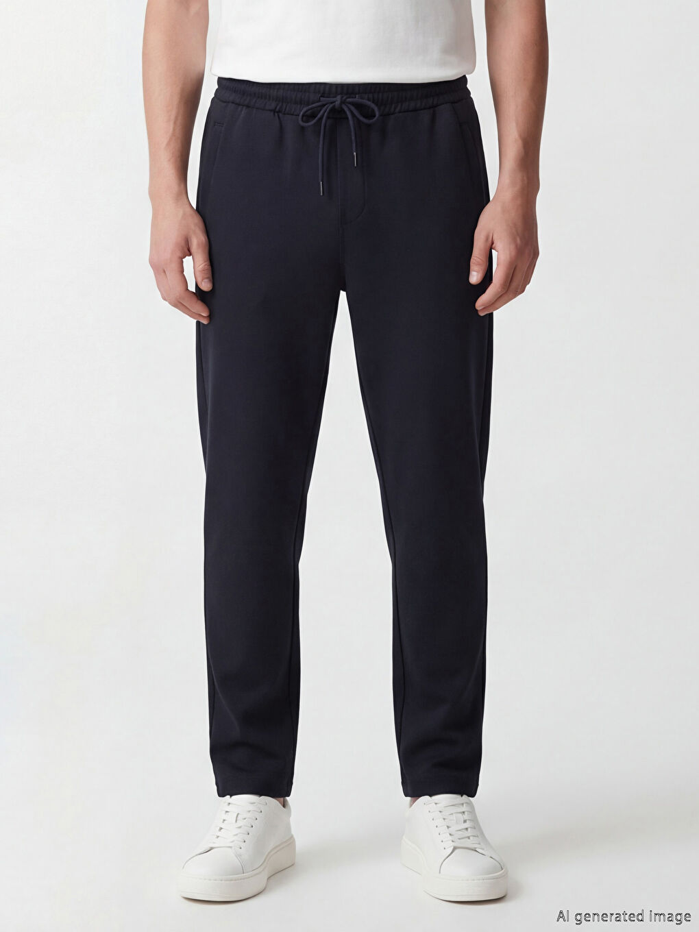 Lacivert Standart Kalıp Erkek Eşofman Altı-1