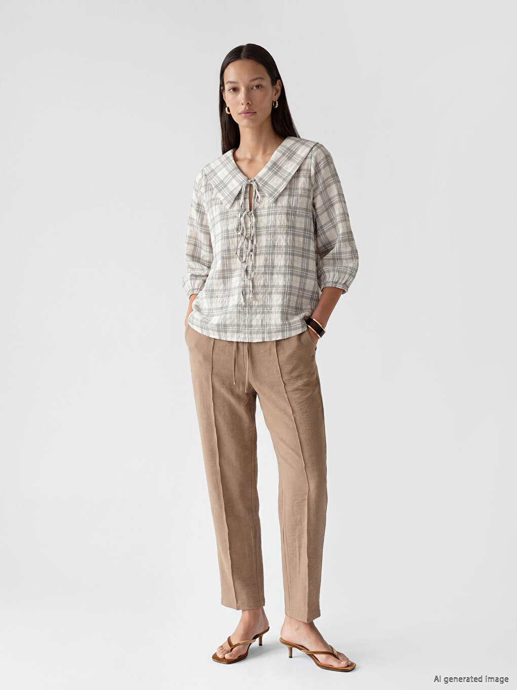 Elastic Waist Women's Trousers