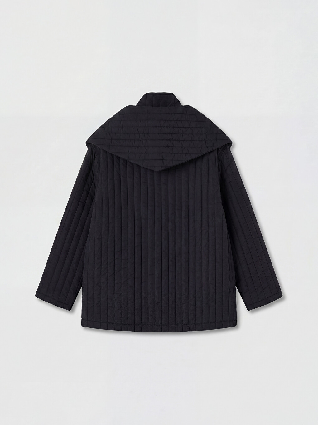 Foulard Collar Quilted Women's Puffer Coat-5