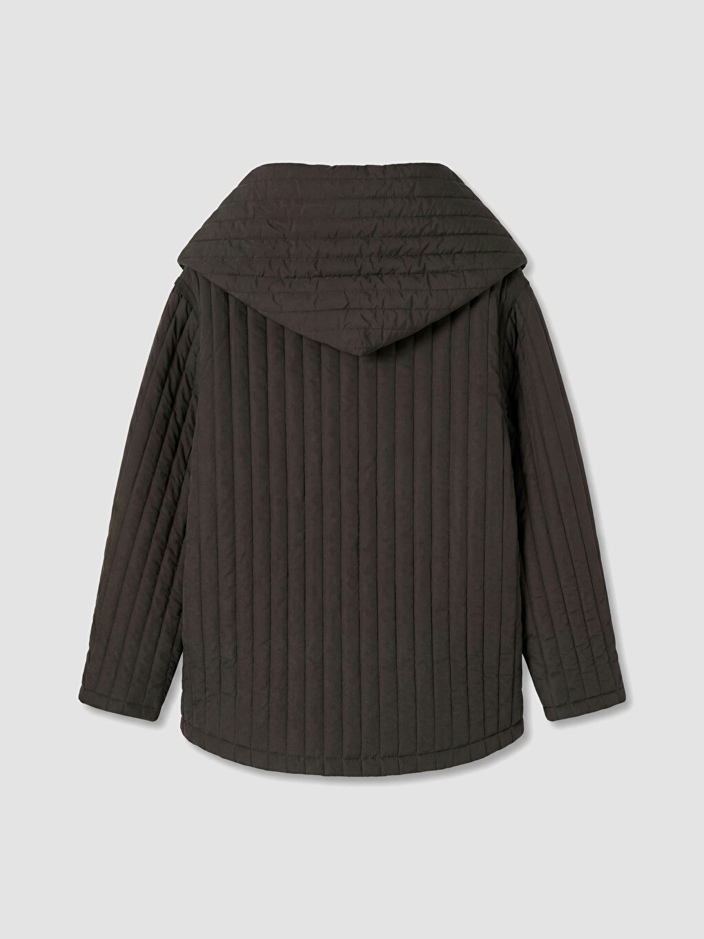Foulard Collar Quilted Women's Puffer Coat-7