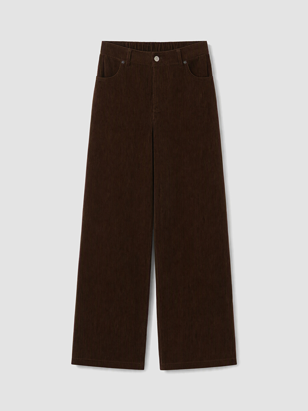 Loose Fit Women's Velvet Trousers-4