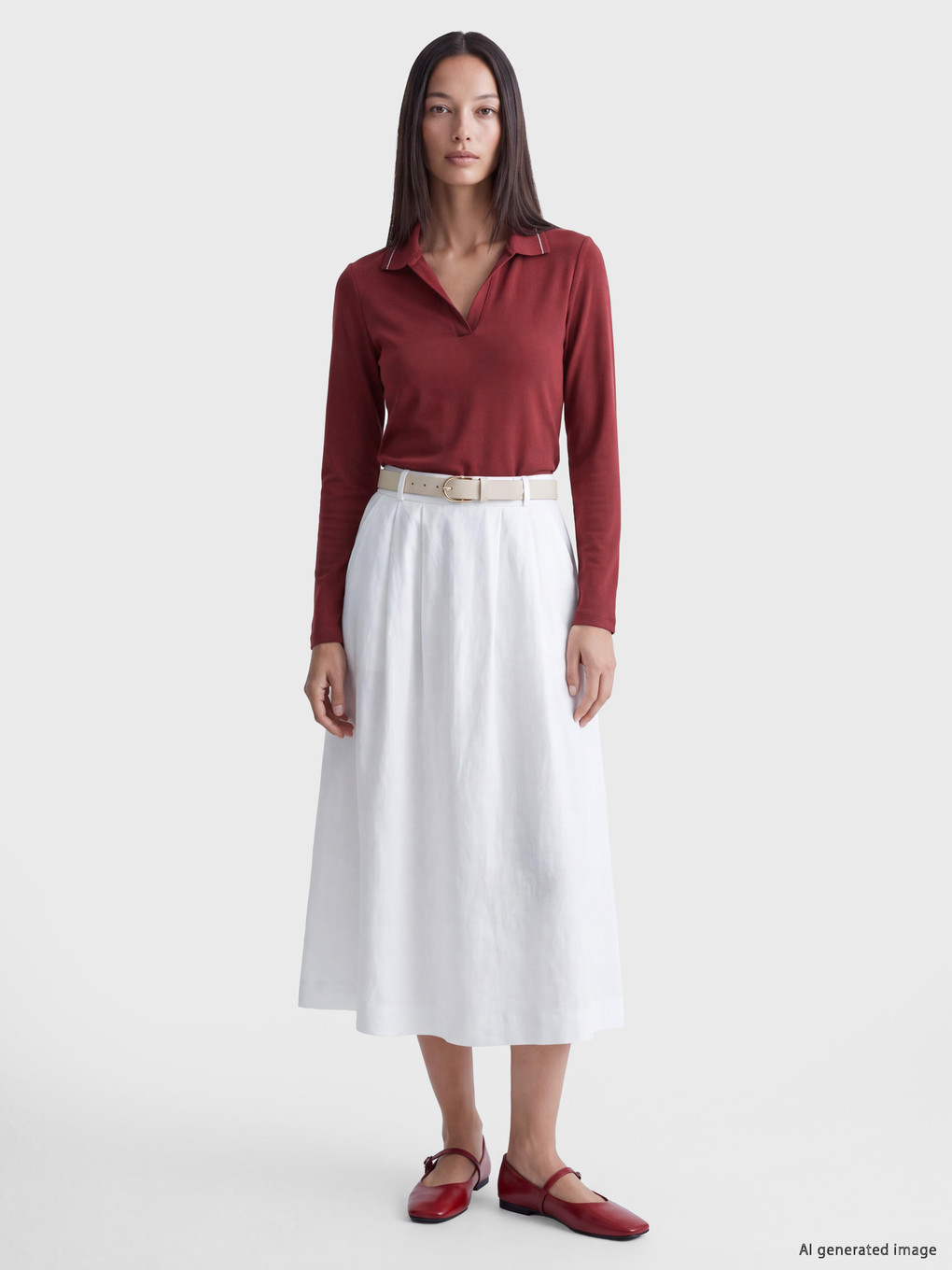 Polo Yaka Kadın Body-1