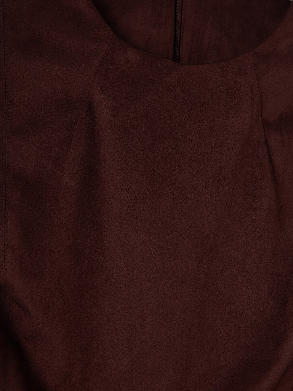 Robe Brun Femme-6