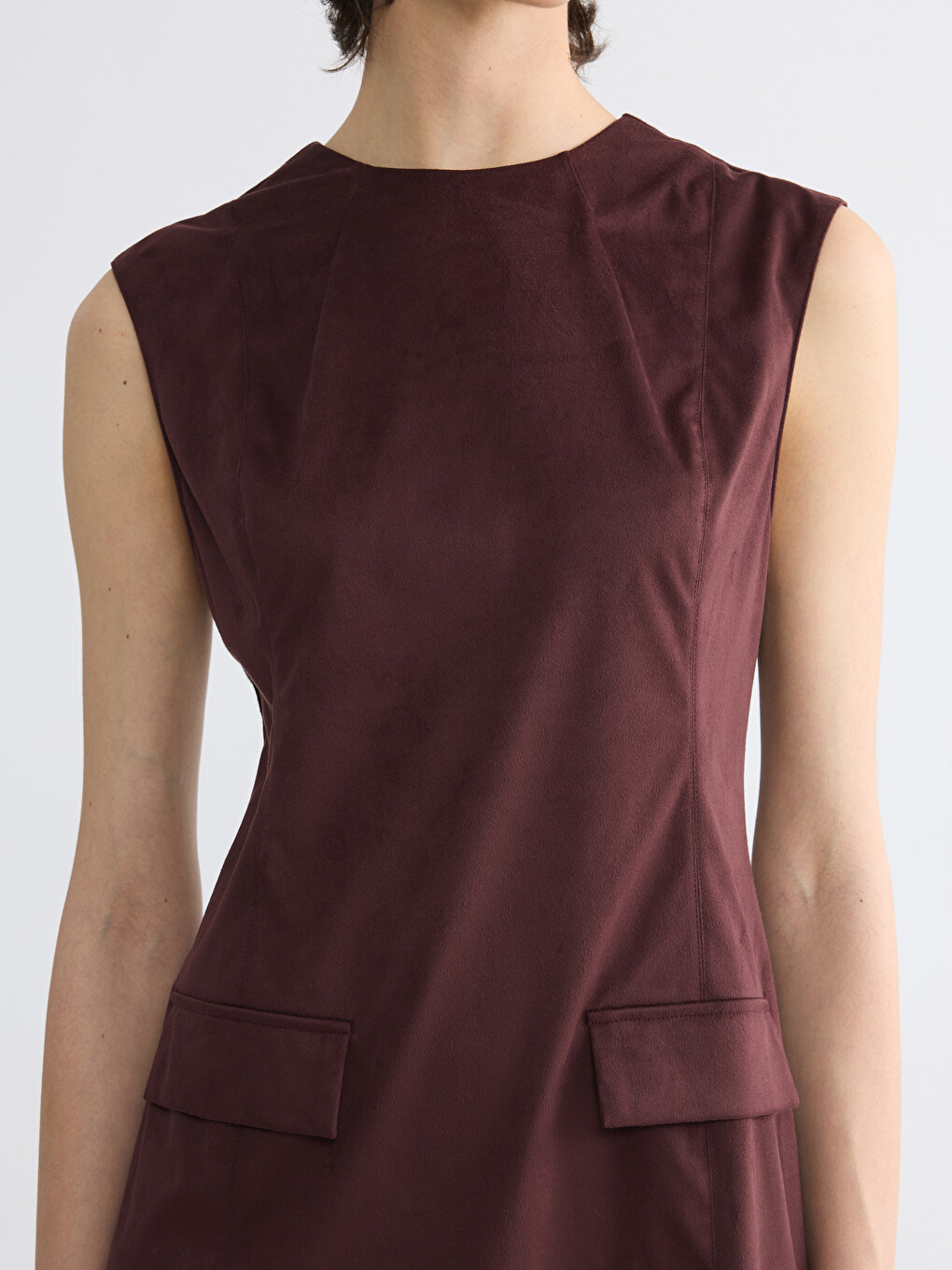 Robe Brun Femme-2