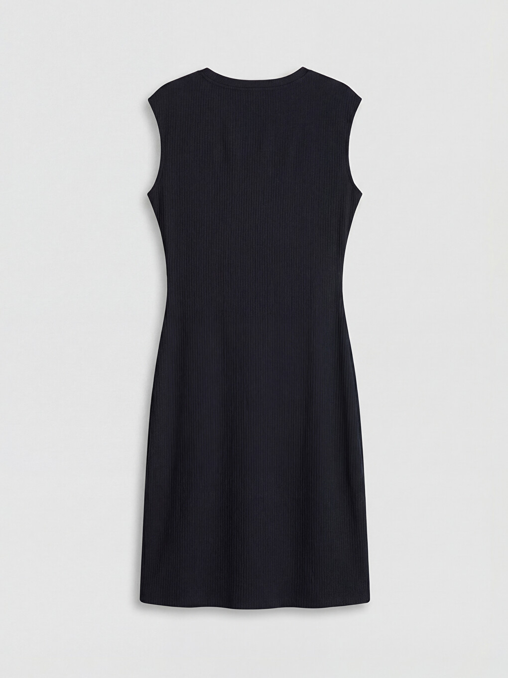 Tie-Detailed A-Line Textured Dress-5